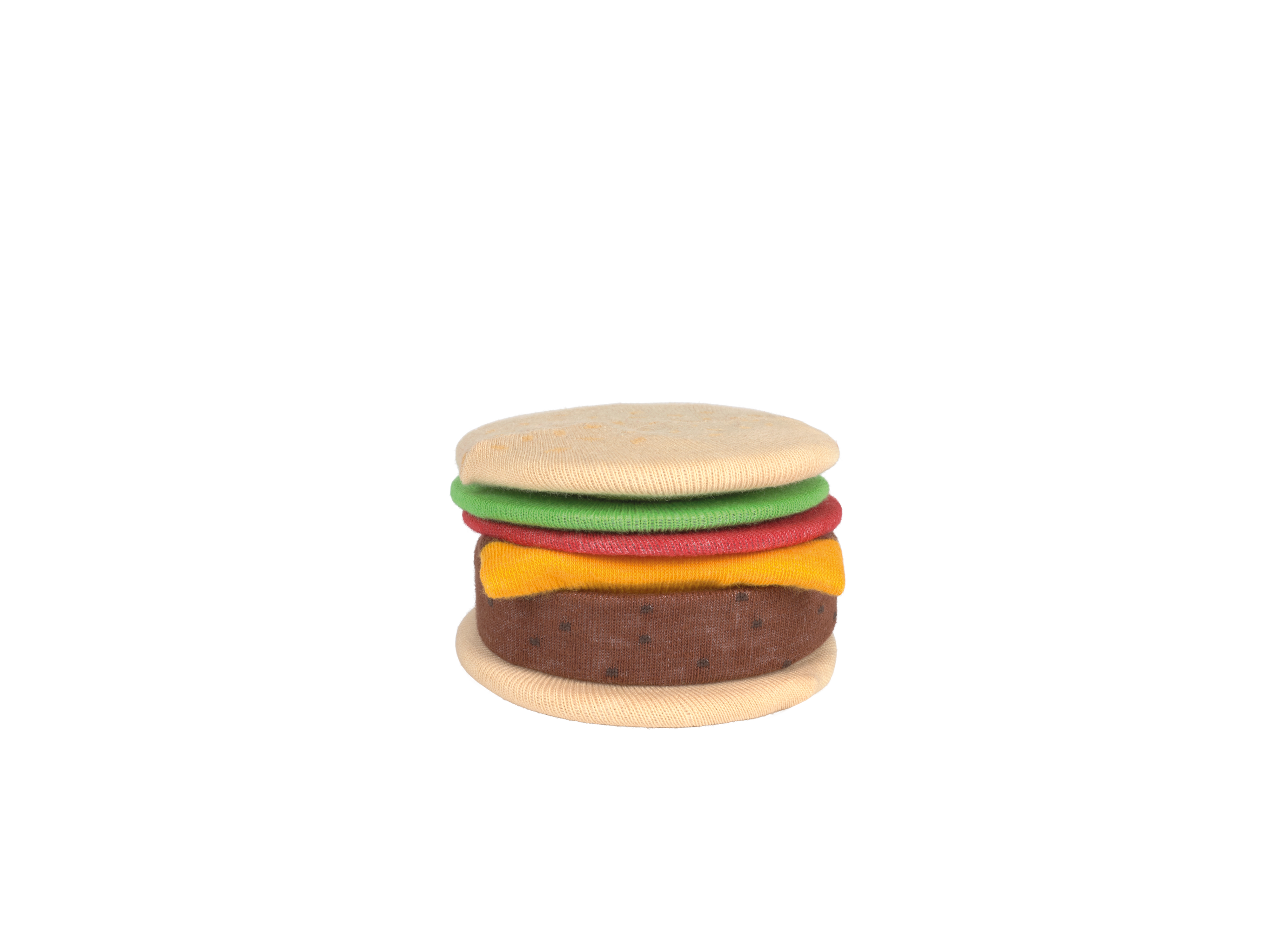 Cheeseburger strømper - Multi